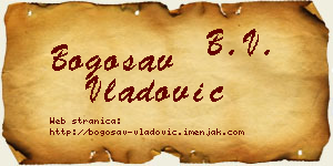 Bogosav Vladović vizit kartica